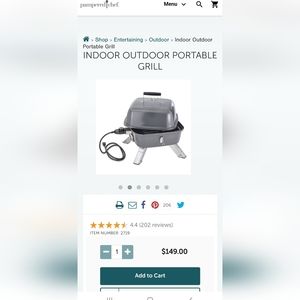 Pampered Chef Indoor Outdoor Portable Grill